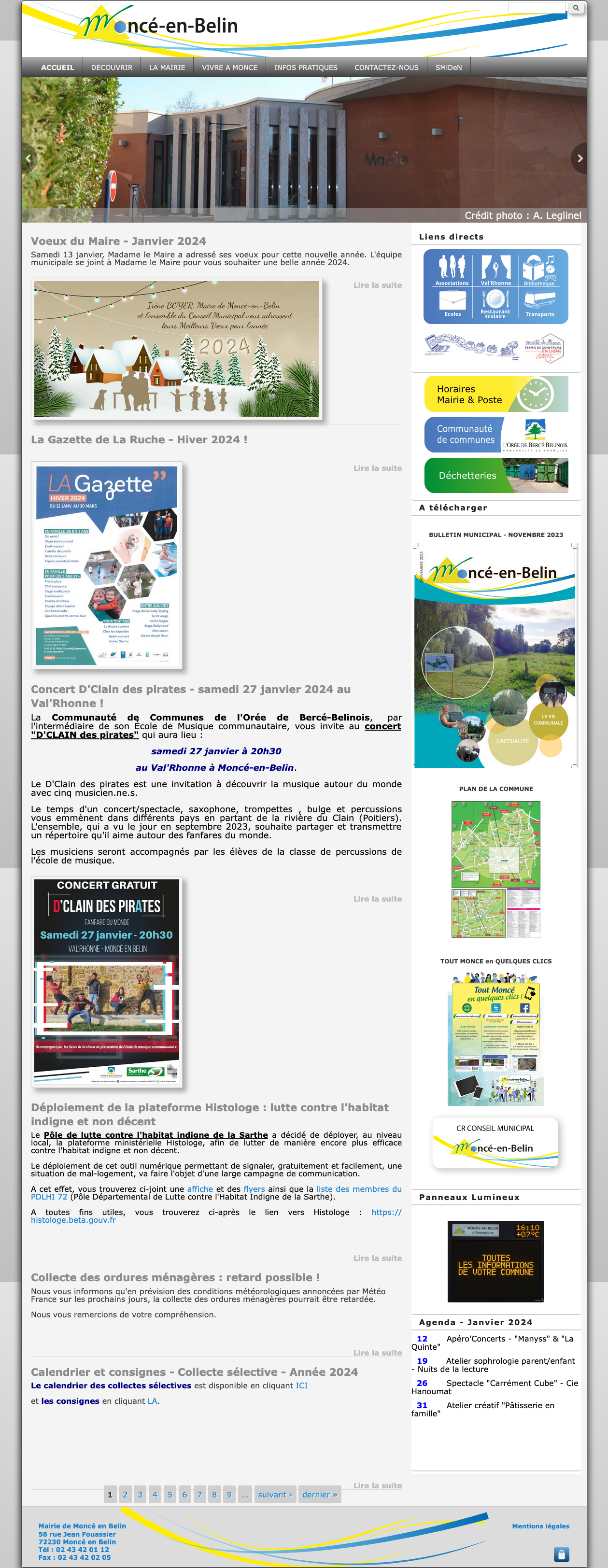 Site web d'une commune
